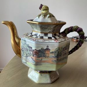 MacKenzie Childs MacLachlan Ceramic Teapot